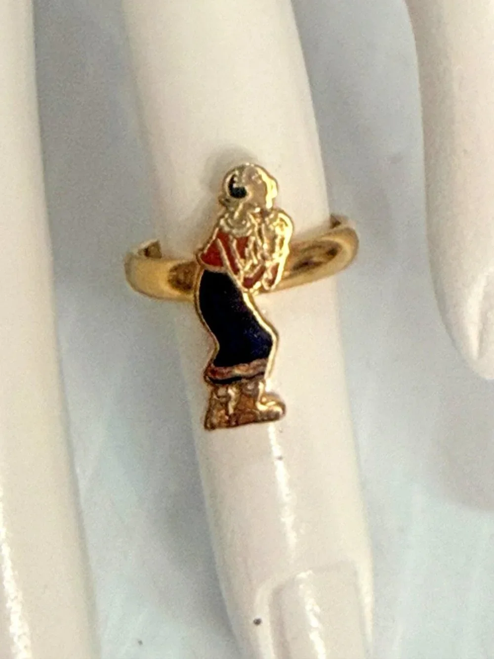 Olive Oyl & Tigger metal adjustable Ring King Features & Disney adjustable